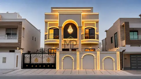فيلا فاخرة بتصميم كلاسيكي راقٍ من المالك مباشرة | طابقين وروف | 6 غرف نوم ماستر وتشطيبات عالية الجودة | شاملة الكهرباء والمياه والمكيفات |