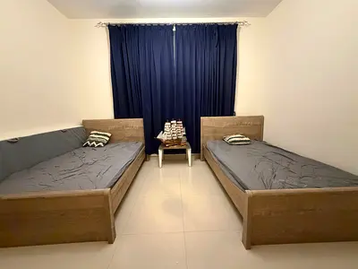 Pair of Wooden Single Beds with Headboards - Good Condition