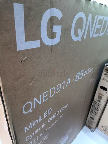 LG 85-inch QNED91 MiniLED 4K Smart TV, 144Hz Refresh Rate, WebOS, AI Magic Remote, Model 85QNED91A6A