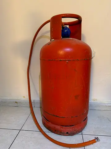 Used LPG Gas Cylinder with Hose - Good Working Condition