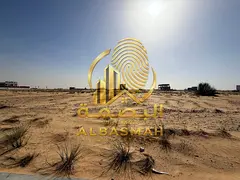 Residential land for sale in Sharjah, Rawdat Al Qurt, Al Suyoh suburb. Freehold ownership for Arabs,