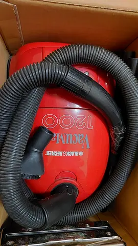 Red Black & Decker 1200W Canister Vacuum Cleaner - Good Working Condition