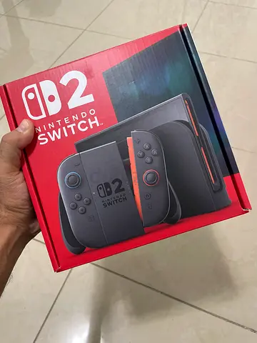 Nintendo Switch (Neon) console in original box - Like new
