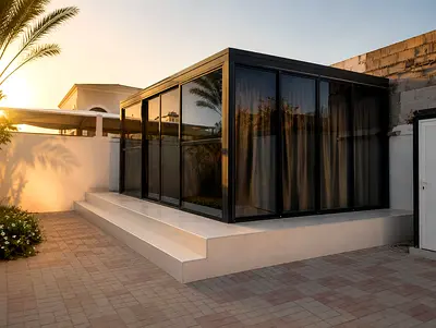 Modern Glass Sunroom / Outdoor Room Unit - Prefab Conservatory