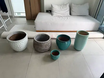 70% Off ! Back to Home Sale – 5 Large Garden Concept Pots – AED 750