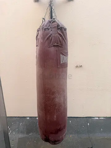 Heavy punching bag with chains - still in good used condition