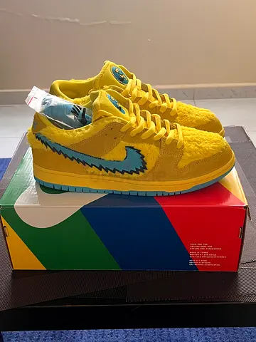 Nike SB Dunk Low grateful dead opti yellow - Size 10US