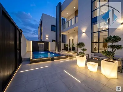 Villa with a swimming pool; registration fees included; central air conditioning.