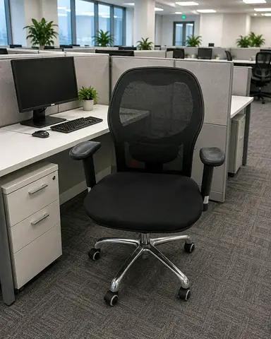 Ergonomic Mesh Office Chair with Adjustable Arms and Lumbar Support