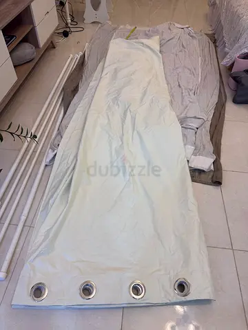 Cream white blackout Curtains