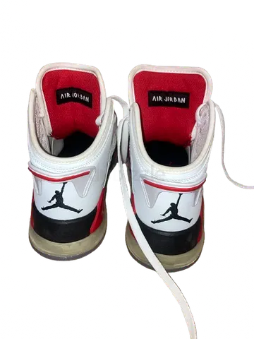 Nike Air Jordan High Top Sneakers White Red and Black