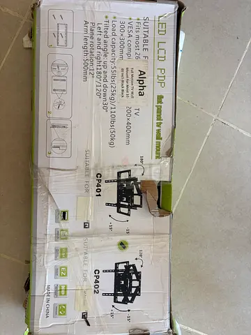 Alpha TV Wall Mount Bracket (Fits 65" TVs )