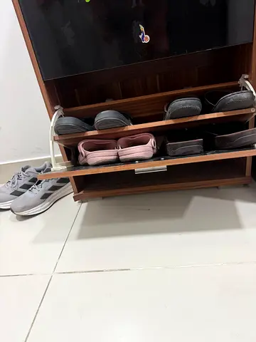 Wooden Shoe Cabinet Organizer