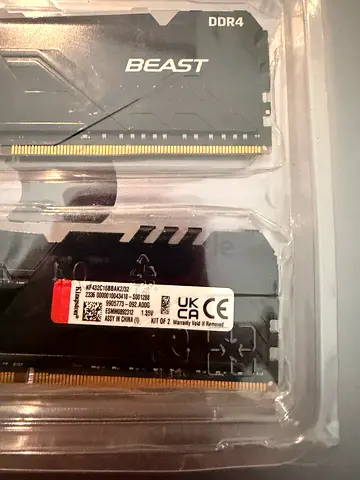 Kingston FURY Beast 32GB DDR4 RAM – 2×16GB, 3200MHz CL16