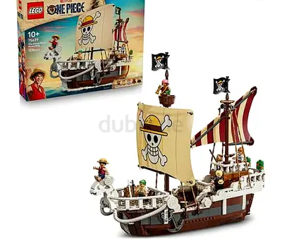 LEGO ONE PIECE The Going Merry Pirate Ship, Boat Set Building Toy with 5 Anime Minifigures 75639