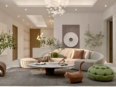 Contemporary Comfort | Living Room & Coffee Corner — Dubai