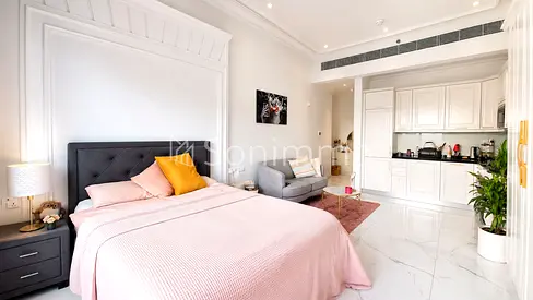 Furnished | Chic European-Style Studio | Balcony