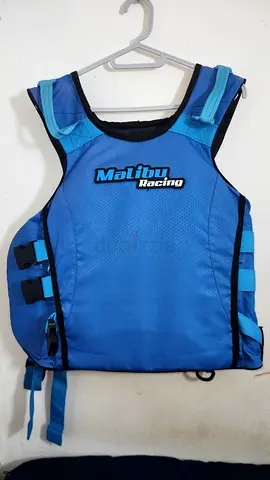 Blue Malibu Racing Life Jacket / jetski Buoyancy Vest - Good Condition