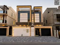 Villa (with pool and elevator) for sale in Ajman | Al Helio 2 area | 5 bedrooms, majlis, 3 living ro