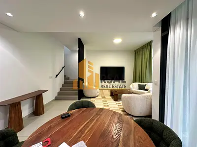 Luxury Furnished 3BR Corner Townhouse with Maid’s Room | Sendian, Masaar