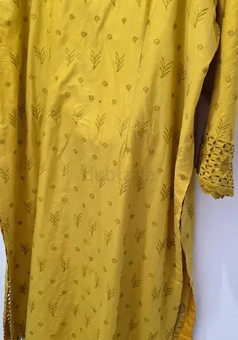 Prloved  Embroidered Long Kurta and shalwar