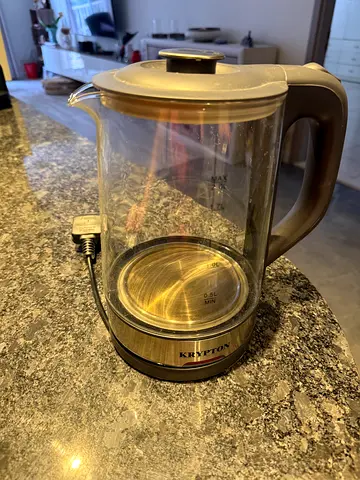 Glass Electric Kettle (1.7L) - Used, Clear Body with Stainless Base