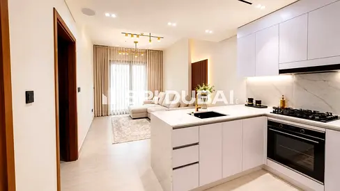 Furnished 1BR | Binghatti Amber | City View