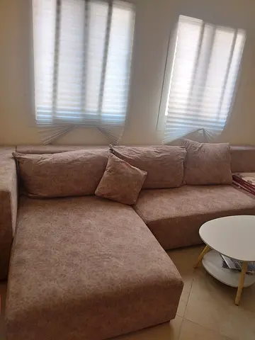 Sofa three sections, beige color
