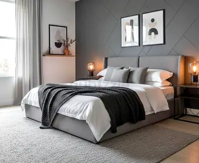 Modren design New King size Luxury Family Bed frame with Mattress Available