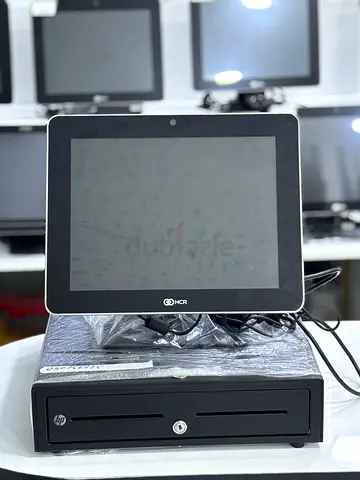 NCR Touch POS Terminal with HP Cash Drawer - Good Working Condition