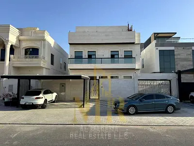 Luxury villa for sale | 6 master bedrooms | Ready elevator | Syrian stone facade | Built-up area 6,