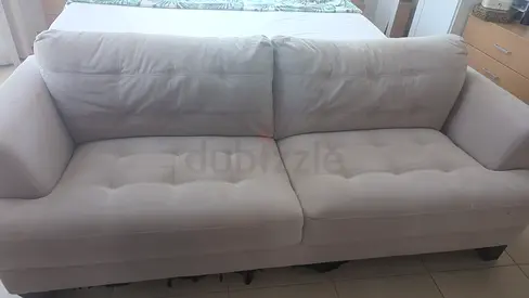 Light beige 3-seater sofa in good condition