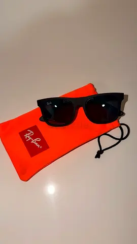 Ray-Ban black wayfarer-style kids sunglasses, lightly used