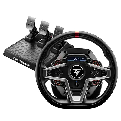 Thrust Master PlayStation Force Feedback Racing Wheel and Pedal Set, T248R
