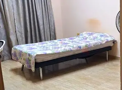 Single cot with 2 mattress
