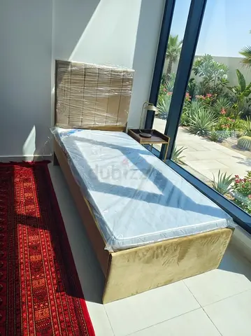 Single bed frame with mattress New Available