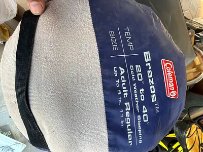 Coleman Brazos Cold Weather Sleeping Bag, 20 - 40 Degree, Adult Regular (5' 11")