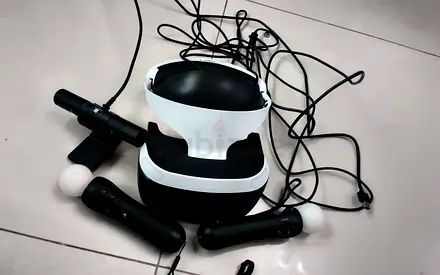 Sony PlayStation VR headset with Move controllers and Camera - used