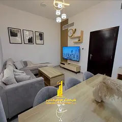 ✨ Luxury apartment for monthly rent, two bedroom and a hall with an open view, fully furnished wit