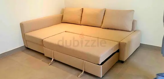 IKEA L shap Sofa store cum bed you can fix