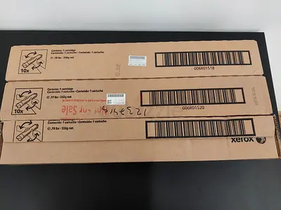 3 x Sealed Xerox toner - for WorkCenter 7525, 7530, 7535, 7545, 7556, 7830, 7835, 7840, 7855, 7970