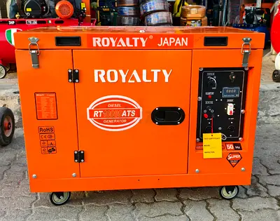 Royalty Japan RT10000ATS Diesel Generator - Orange, Mobile