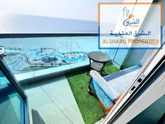 2BR Furnished | Hotel-Style Furniture | Full Sea View | Gym & Pool | Free Parking | Free AC | Al Res