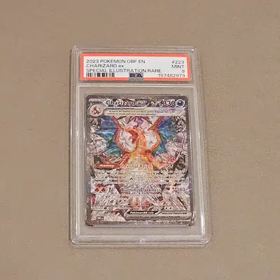 PSA Graded Pokémon Charizard VMAX Full Art Card (Encapsulated)