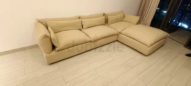 Excellent condition Marina home Feather filled Sofa Beige
