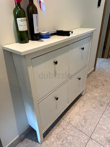 4-Door Storage - Shoe Cabinet in White