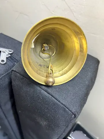 Vintage Brass Ritual Bell / Hand Bell - Solid Brass