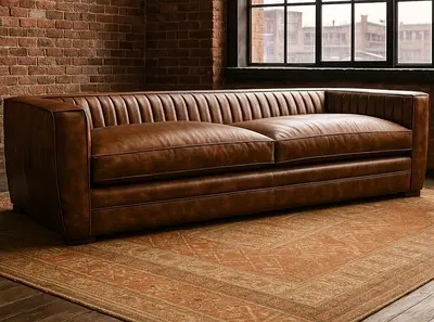Modern luxury 3 seater leather Sofa