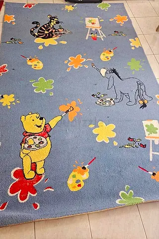 Kids carpet blue