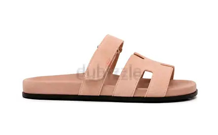 Hermes Chypre sandals in the Rose Porcelaine
